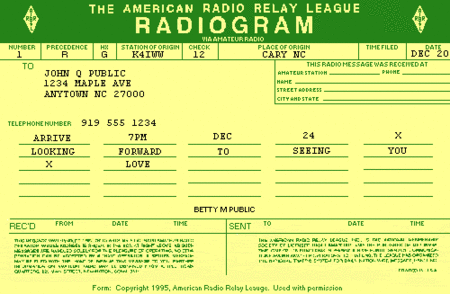 NTS Radiogram