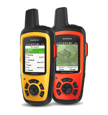 Photo of Garmin's inReach SE+ and inReach Explorer+ handheld satellite communicators.