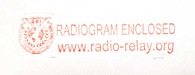 RRI Radiogram Stamp